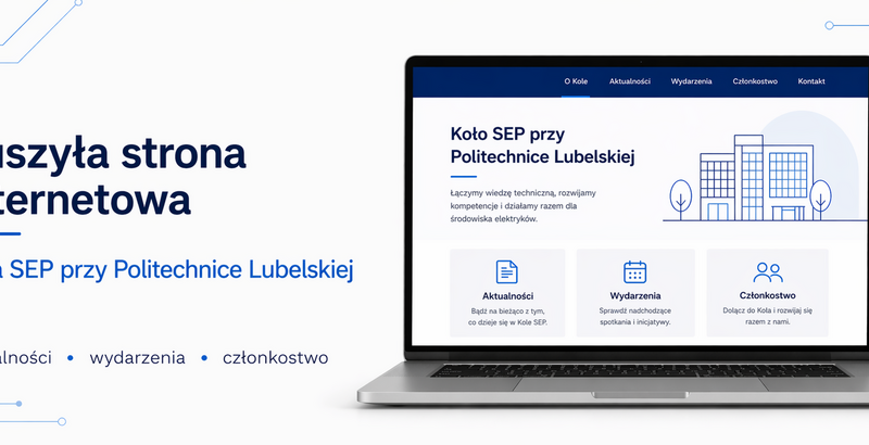 Strona internetowa Koła SEP przy Politechnice Lubelskiej